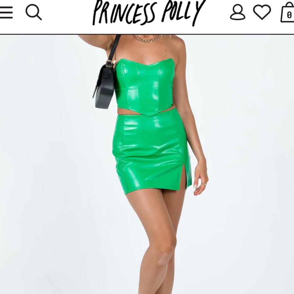 Princess Polly bustier and skirt set